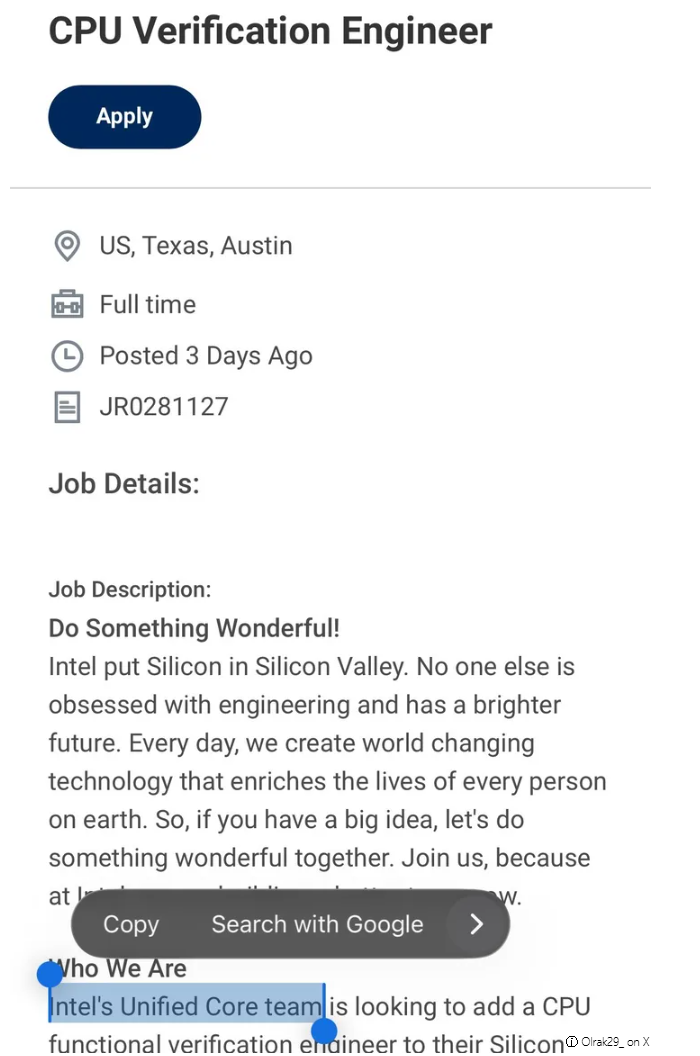 异构大小核要到头了? 英特尔未来处理器或采用统一核心架构